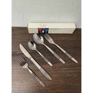 Amefa Stainless Steel Flatware Set, 6 Pieces, Holland