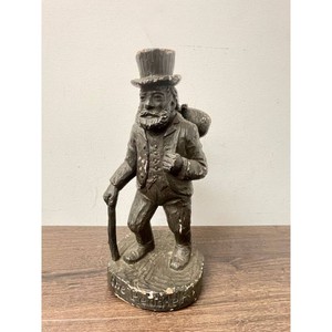 Dark Cast Resin The Peddler Figurine with Top Hat