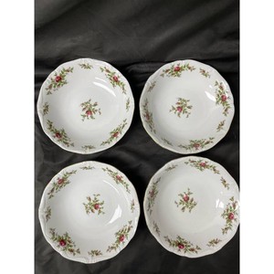 Johann Haviland White Porcelain Floral Bowls Set of 4