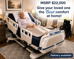 MSRP $22,000 Stryker Secure 2 Hospital In-Home Health Patient Care Bed 500lb Capacity WScale &amp Bed-Exit Alarm -Plugs Into Regular Light Socket -Free Used Mattress That Prevents Bedsores Many Great Features See Youtube