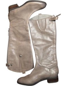 Sam Edelman Womens Size 6.5 Gray Riding Boots Knee-High Side Zip