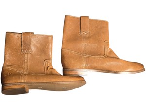 Frye Womens Size 5.5M Tan Leather Ankle Boots 3479261-CAM