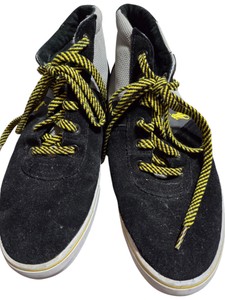 Polo Ralph Lauren Hanford Mid Sneakers  Mens 10.5D  BlackGrayYellow