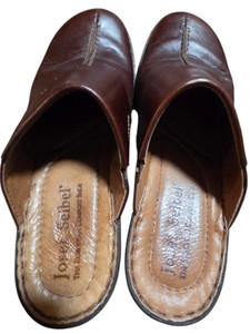 Josef Seibel Womens Brown Leather Mule Clogs  EU Size 38