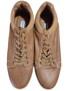 Steve Madden Fisk Mens Tan Casual Lace-Up Sneakers Size 13M CanvasMan-Made