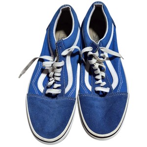 Vans Old Skool Blue SuedeCanvas Sneakers Mens 8 Womens 9.5