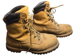 Chippewa Mens Waterproof Leather Safety Toe Work Boots Tan Size 8.5 XW Stock 55065