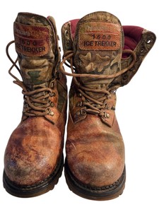 Georgia Boot Ice Trekker 1600 Thinsulate Ultra Gore-Tex Brown Leather Camo Hunting Boots