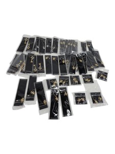 Bulk Lot Designer Crystal Jewelry Necklaces Earrings Fleur-de-Lis Key Pendants