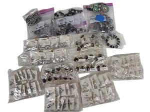 Large Bulk Fashion Jewelry Lot  Assorted Earrings, Rhinestone, Pearl & Black Stone Pieces