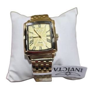 Retail Value $199.00 Invicta 69139 Mens Gold-Tone Rectangular Quartz Watch New in Box