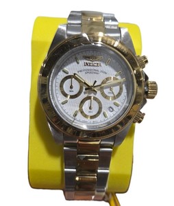 Invicta 9212 Mens Stainless Steel Watch Black Dial Silver-Tone Bracelet NEW with Box