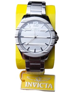 Invicta Speedway 50329 Mens Chronograph Watch Silver Dial Black Strap - New with Box