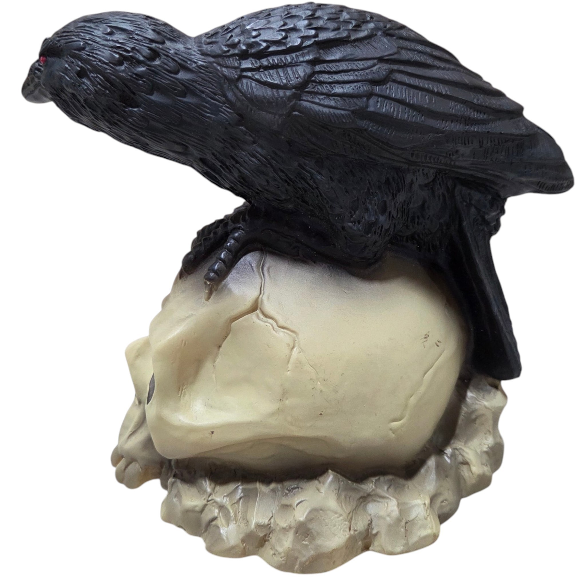 Trendmasters Skull & Black Raven Halloween Battery-Operated Decoration  2001