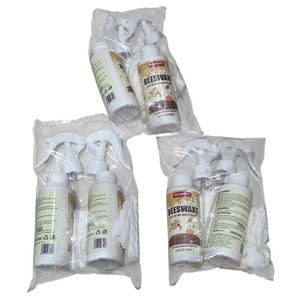Lot of 3 William Weir Beeswax Wood Care Spray Sets  2 Bottles Each, 4.22 oz