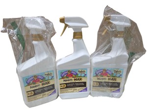 Lot of 3 Bonide Captain Jacks Neem MAX 4-in-1 Ready-to-Use Neem Oil Spray  32 oz Each