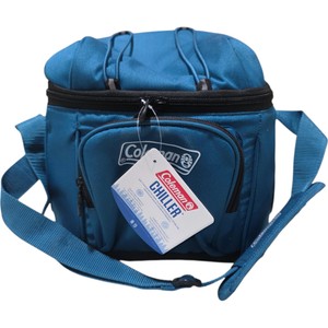 Coleman Chiller 9-Can Soft Cooler Bag  Blue Insulated Shoulder Cooler