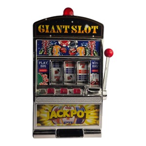 Giant Slot Machine Jackpot Toy Coin Bank  Lever, Lights & 3-Reel Casino Style