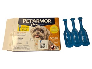 PetArmor Plus for Dogs Small 5-22 lbs Flea & Tick Treatment  3 Applications  Open Box