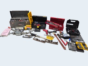 Large Mixed Tool Lot  Proto & Craftsman Toolboxes, American Power Pull 2-Ton Come Along, Sockets, Wrenches, DeWalt, Lufkin & More