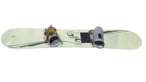 K2 164 Snowboard with GrayYellow Bindings  Preowned