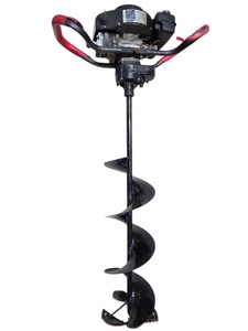 StrikeMaster Lazer XL-3000 3.0 HP Gas Ice Auger  Twin Blade  Untested
