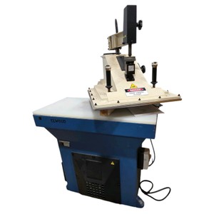 Elwood HF-25 25-Ton Hydraulic Swing-Arm Clicker  Die Cutting Press  220V  WORKS WELL  Commercial Industrial Machine  Spare Parts