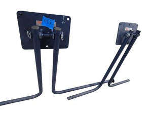 2 ULINE Wall-Mount Packing Racks  12 & 24 Roll Dispensers  100-Lb Capacity Each  Approx. $171 New Retail  Warehouse Packing Equipment