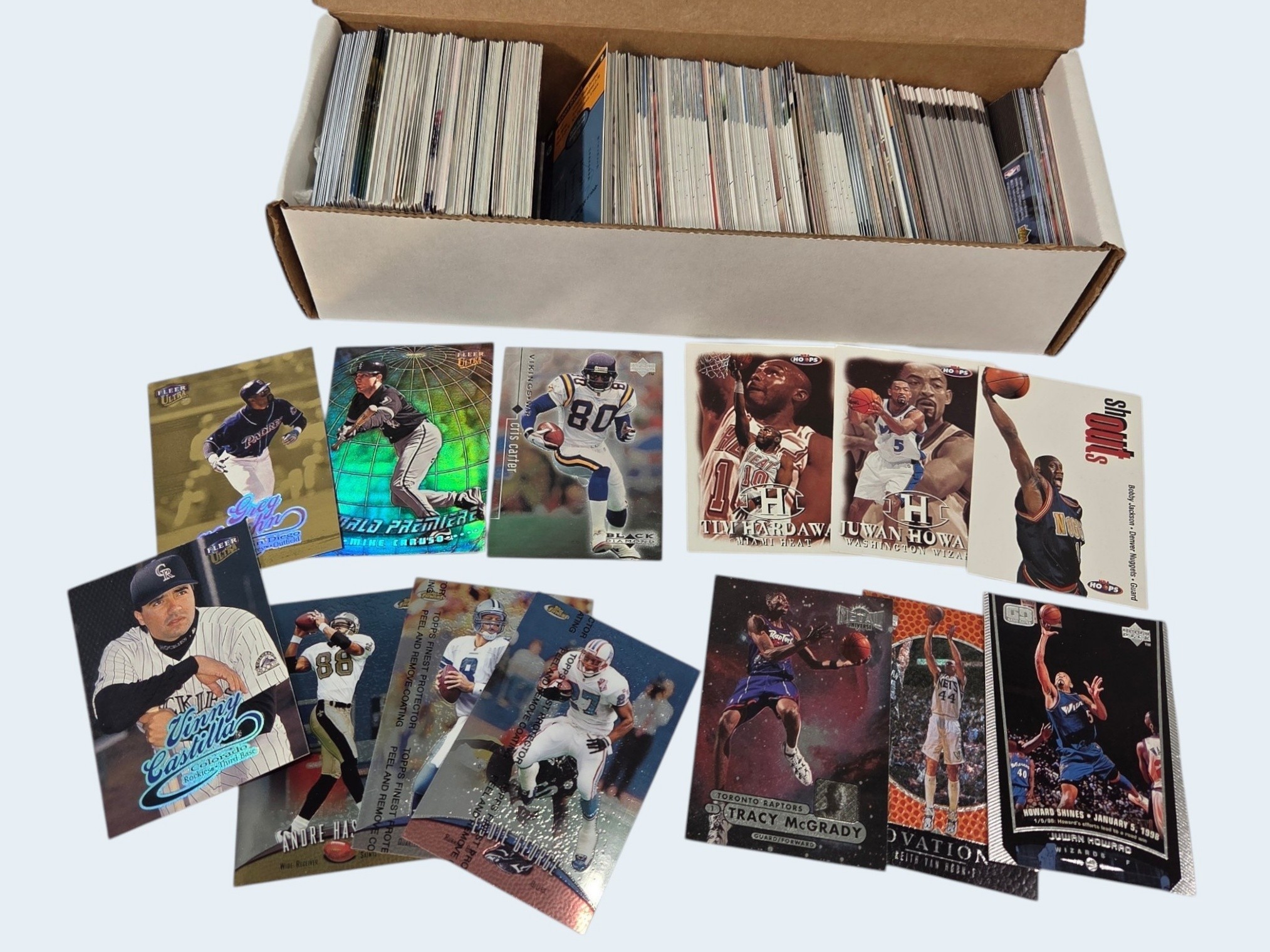 Unsearched Sports Card Lot - Tracy McGrady, Chris Carter and many more