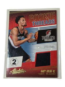 2018-19 Panini Absolute Memorabilia Gary Trent Jr. Rookie Threads Jersey 140149