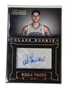 2012-13 Panini Timeless Treasures Nikola Vucevic Glass Rookie Auto 499 #226