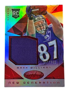 2015 Panini Certified Maxx Williams New Generation Rookie Player-Worn Patch 249 RC