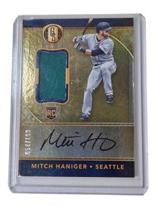 2017 Panini Gold Standard Mitch Haniger Rookie Auto Player-Used 199 RC #36