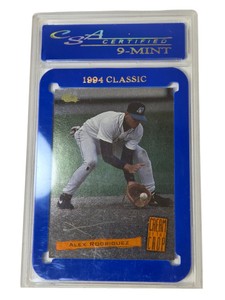 1994 Classic Alex Rodriguez Cream of the Crop C11 CSA Certified 9-Mint Mariners