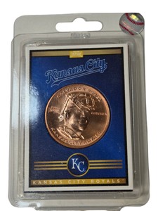Hunt for Baseball Treasure Salvador Perez Kansas City Royals Player Coin MLB