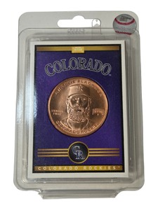 2019 Hunt for Baseball Treasure Charlie Blackmon Colorado Rockies Player Coin MLB