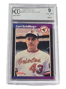 1989 Donruss Curt Schilling #635 Rookie Card  BCCG 9 Near Mint or Better