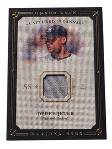 2008 Upper Deck Masterpieces Derek Jeter Captured on Canvas Game-Used Relic #CC-JE