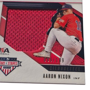 2019 Panini USA Stars & Stripes Aaron Nixon Silhouettes Auto Relic #USA-DN 089199