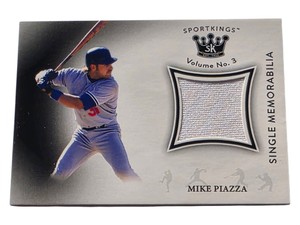 Sportkings Volume 3 Mike Piazza Single Memorabilia Game-Used Jersey Relic #SM-MP
