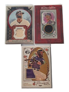 Lot of 3 Topps Allen & Ginter Relic Cards  Piazza, Gimnez & Blackmon