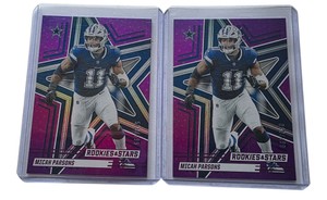 Lot of 2 2025 Panini Rookies & Stars Micah Parsons #39 Purple 999 Cowboys