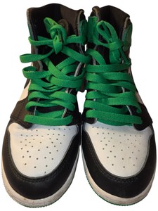 Nike Air Jordan 1 Mid GS FD1437-031 Green Black White Size 4Y High Top Sneakers