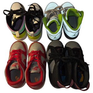 Lot of 4 Kids Nike Air Jordan Sneakers  Jordan 1, Jordan 5, Jordan 6 & Dunk Low