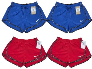 Lot of 4 Nike Womens Running Shorts Size XS Blue & Red 849585 New w Tags