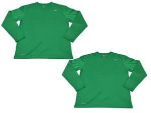 Lot of 2 Nike Mens Green Dri-FIT Long Sleeve Training Shirts 2XL 727980-315 New w Tags