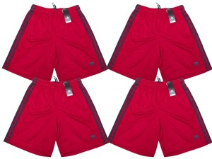 Lot of 4 Adidas Essential Athletic Shorts Red Size Small F86302 New w Tags