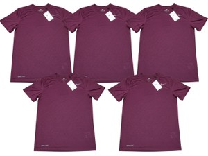 Lot of 5 Nike Mens Dri-FIT Training Shirts Burgundy Size Small 727982-669 New w Tags