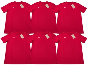 Lot of 6 Nike Kids Size Small Red Soccer Shirts BV6742-657 New w Tags