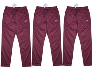 Lot of 3 Nike Womens Training Pants Size Small Burgundy CN9523-669 New w Tags